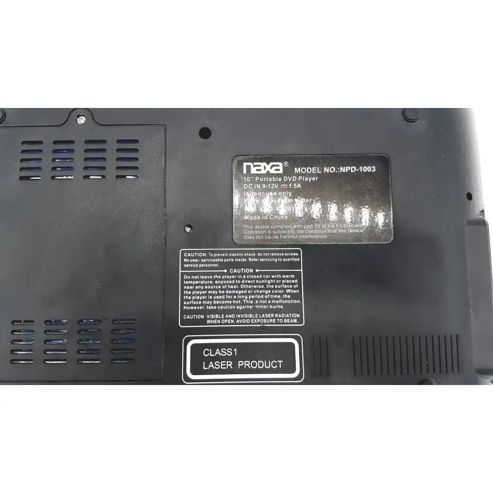 Naxa 10" Portable DVD Player Model No. NPD-1003 Portable DVD Player, as-is (for parts) product photo 11