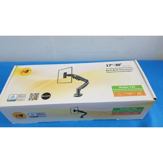 Reuse Medical NB North Bayou F80 Gas-Strut Flexi Desktop Single Monitor Mount Stand Monitor Mounts & Stands, second-hand product photo 1