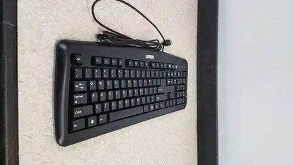 NCS USB KU-0325 USB Wired Plug and Play PC Computer Keyboard - Black Keyboard, new product photo 4