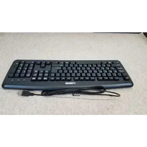 NCS USB KU-0325 USB Wired Plug and Play PC Computer Keyboard - Black Keyboard, second-hand product photo 1