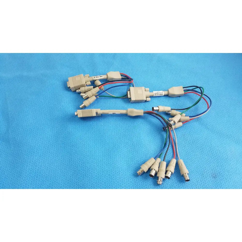 Reuse Medical NDS 35D0063 Medical Video Adapter Cable LW 24/15 ROHS - Lot of 3 Medical Cables & Cords, second-hand product photo 1