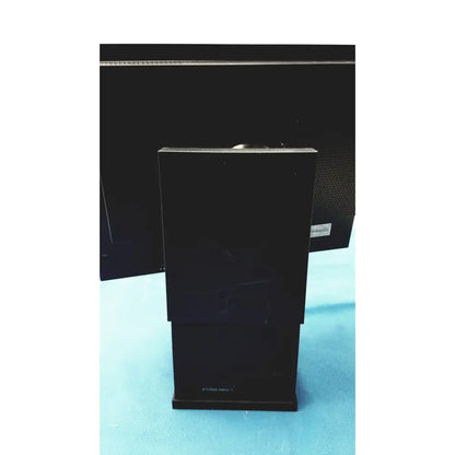 Black rectangular monitor stand with matte finish and minimalist design for nec multisync led 2080ux bk monitor