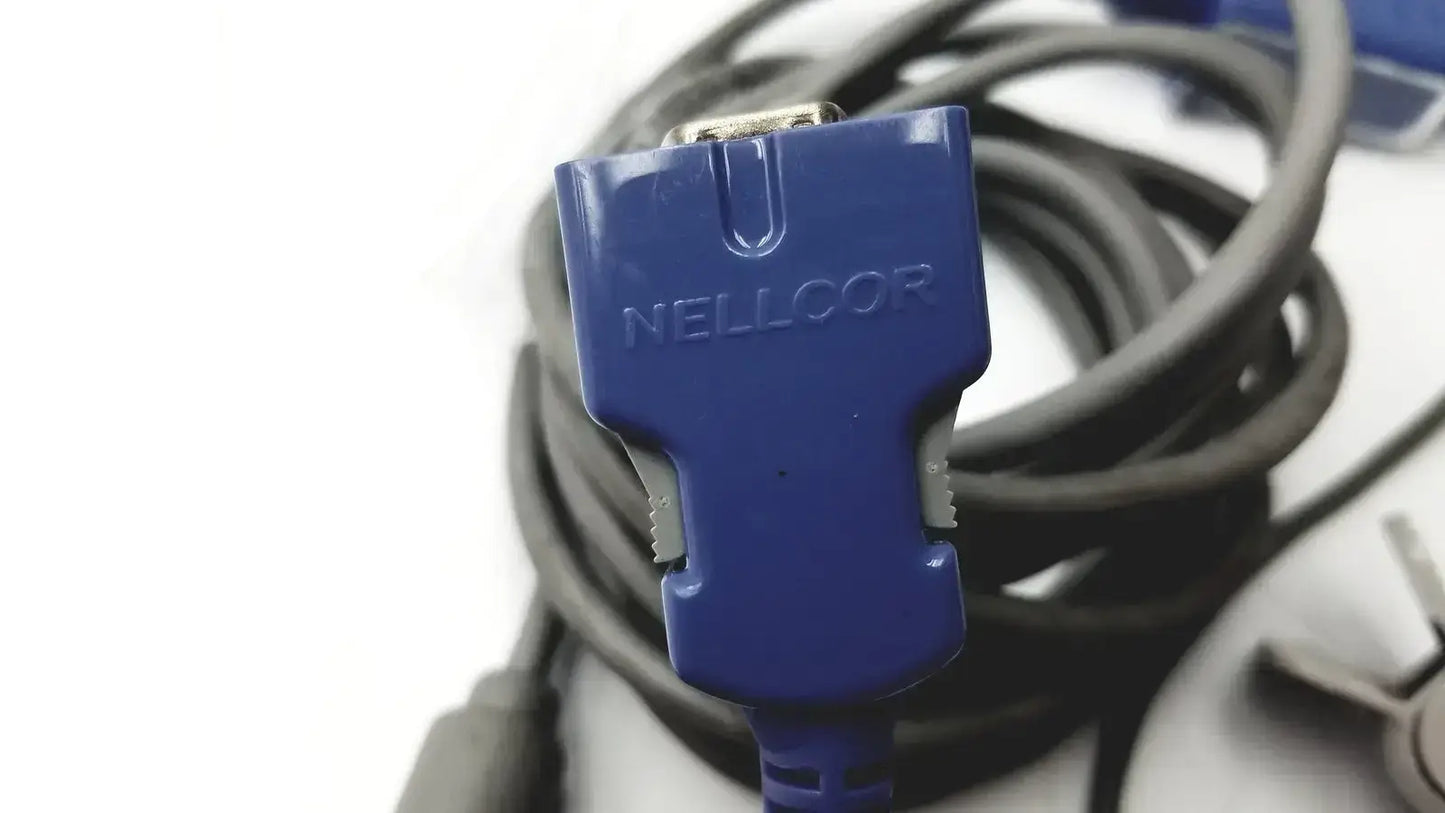 Nellcor DOC-10 Adapter Cable & Nellcor OxiMax Spo2 Sensor Adult Pulse Oximetry Accessories, as-is (for parts) product photo 4