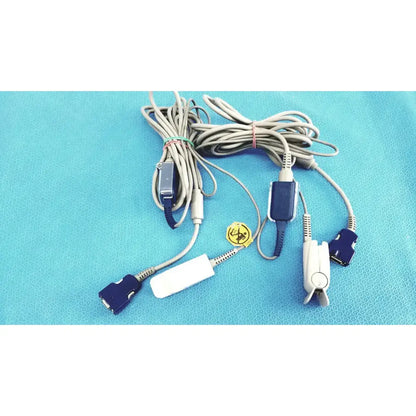 Nellcor Doc-10 Adult OxiMax Spo2 Sensor Clip - Lot of 2 SpO2 Sensor Clip, second-hand product photo 1