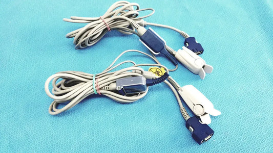 Nellcor Doc-10 Adult OxiMax Spo2 Sensor Clip - Lot of 2 SpO2 Sensor Clip, second-hand product photo 2