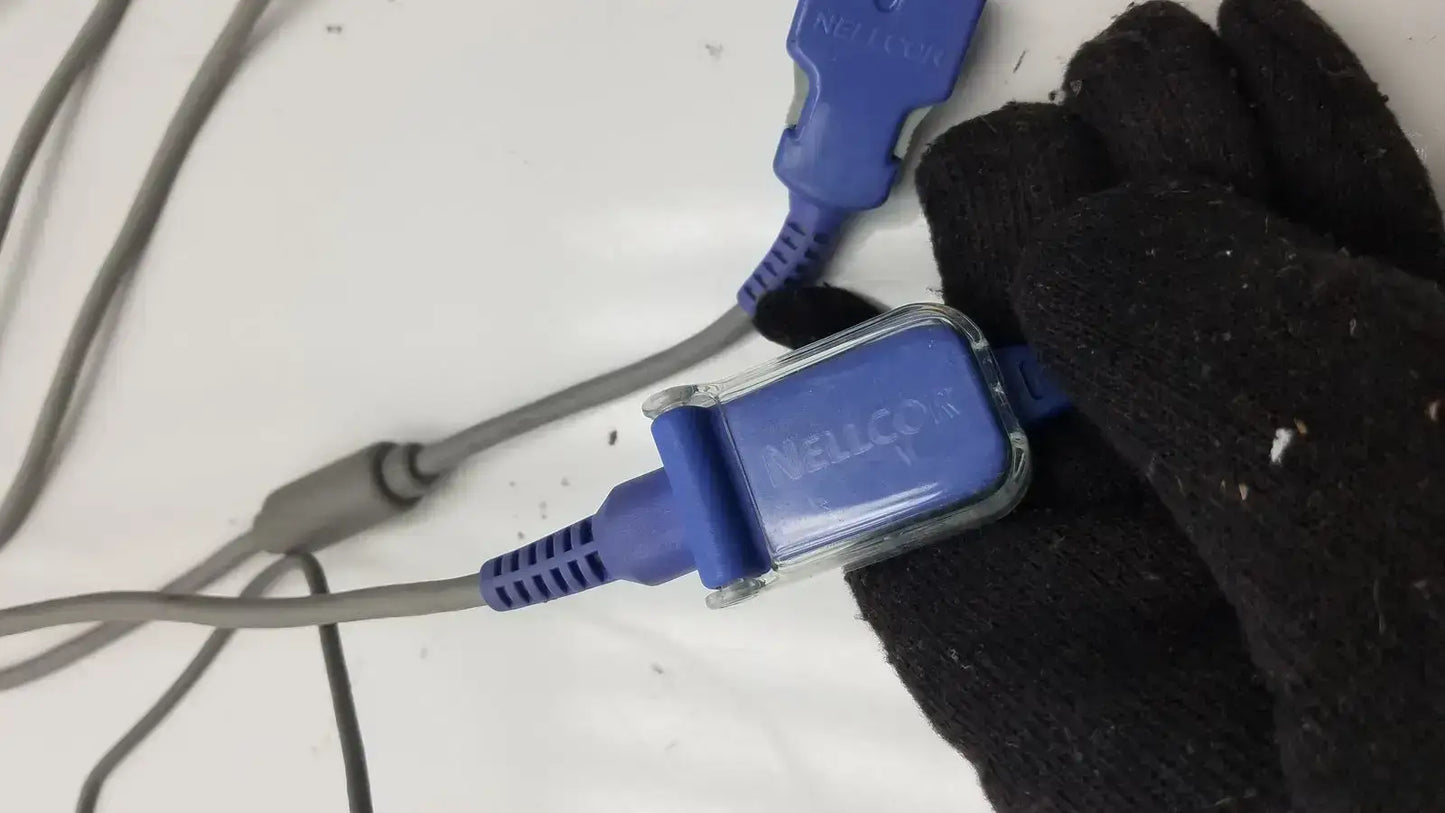 Nellcor DOC-10 Cable SPO2 Extension Adapter Cable With Finger Piece SpO2 Extension Cable, second-hand product photo 4
