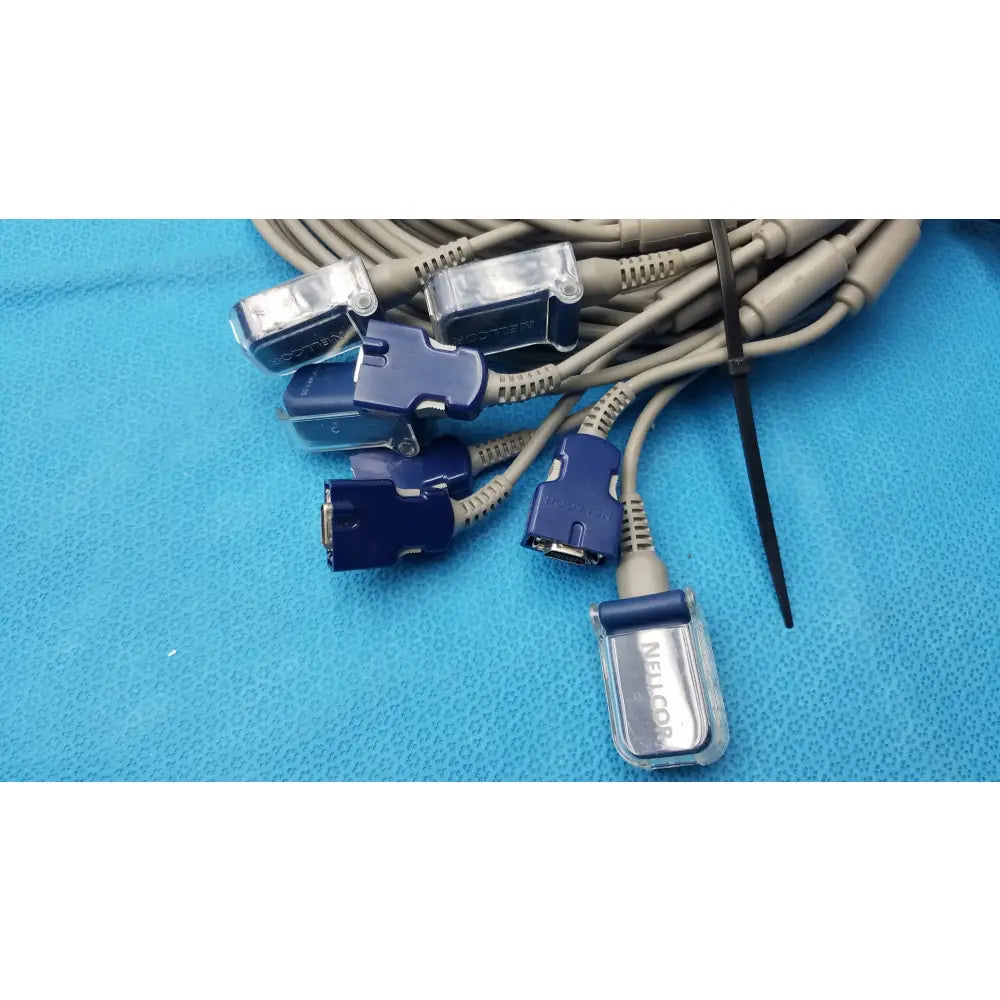 Reuse Medical Equipment Nellcor DOC-10 SpO2 Adapter Extension Cable OEM Vital Signs Monitor Accessories, second-hand product photo 6
