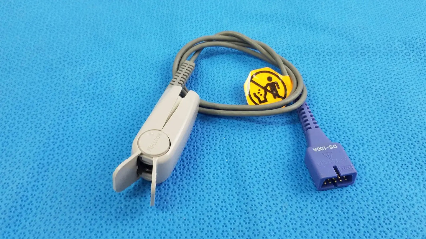 Reuse Medical Nellcor DS-100A Compatible Direct Connect SpO2 Oximetry Sensor Adult Medical Cables & Cords, second-hand product photo 1