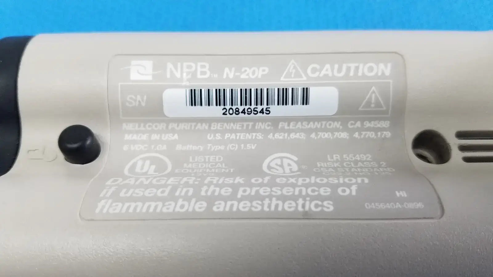 NELLCOR NPB-N-20P Handheld Pulse Oximeter SpO2 Monitoring Portable N-20 P Pulse Oximeter, second-hand product photo 7
