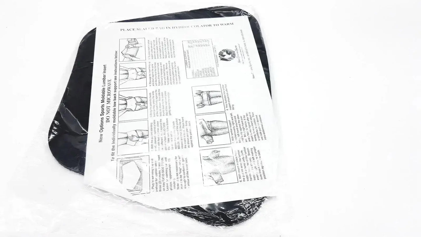 New Option Sports Moldable Lumbar Insert Do Not Microwave Lumbar Support Insert, new product photo 2
