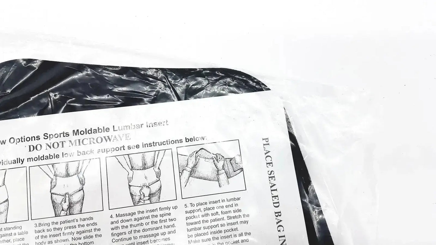 New Option Sports Moldable Lumbar Insert Do Not Microwave Lumbar Support Insert, new product photo 6