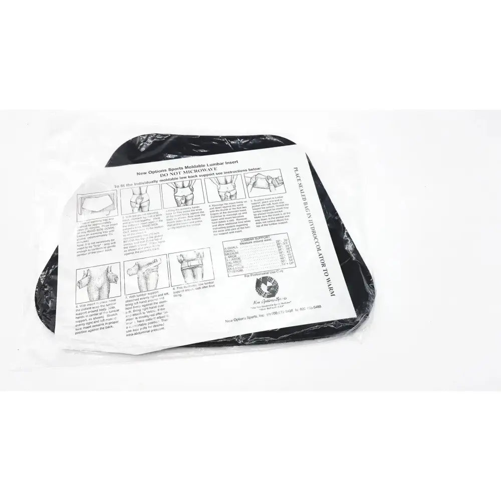 New Option Sports Moldable Lumbar Insert Do Not Microwave Lumbar Support Insert, new product photo 1