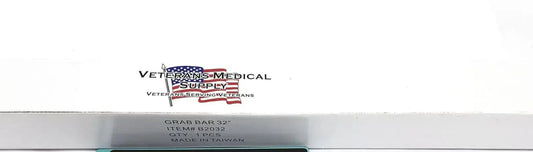New Veterans Medical Supply 32” Grab Bar w Hardware Stainless Steel Safety Grab Bar, new product photo 1