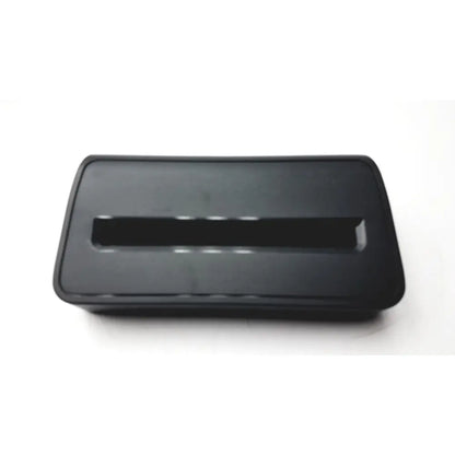 Black rectangular tissue box with matte finish and central slot for dispensing tissues in cutter option upgrade kit zd420
