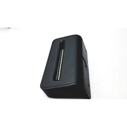 Black rectangular receipt printer with vertical paper slot featuring zebra zd420 cutter option upgrade kit
