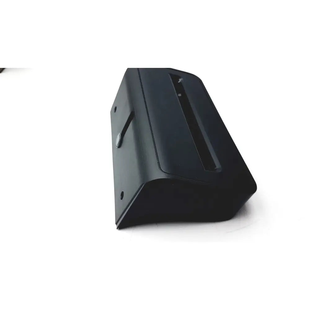 Black plastic card reader with rectangular slot and rounded edges for new zebra p1080383-042 cutter option upgrade kit zd420