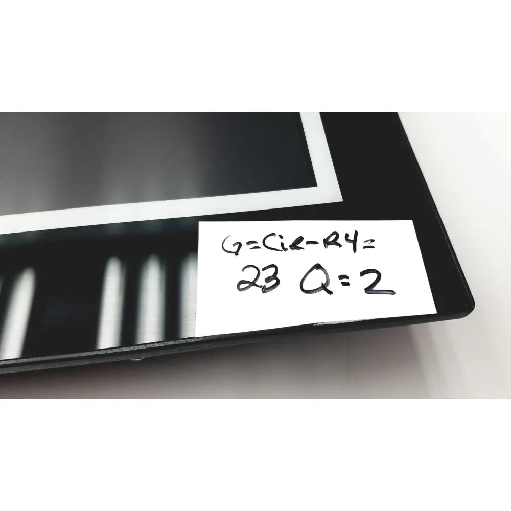 Black rectangular nexcom ippd2100p multimedia panel pc with white label showing handwritten math equations and numbers