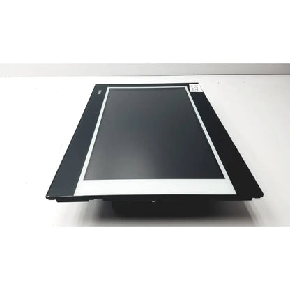 Black industrial touchscreen monitor with white bezel sleek modern design in nexcom ippd2100p multimedia panel pc