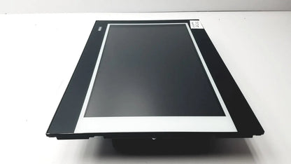 Black industrial touchscreen monitor with white bezel sleek modern design in nexcom ippd2100p multimedia panel pc