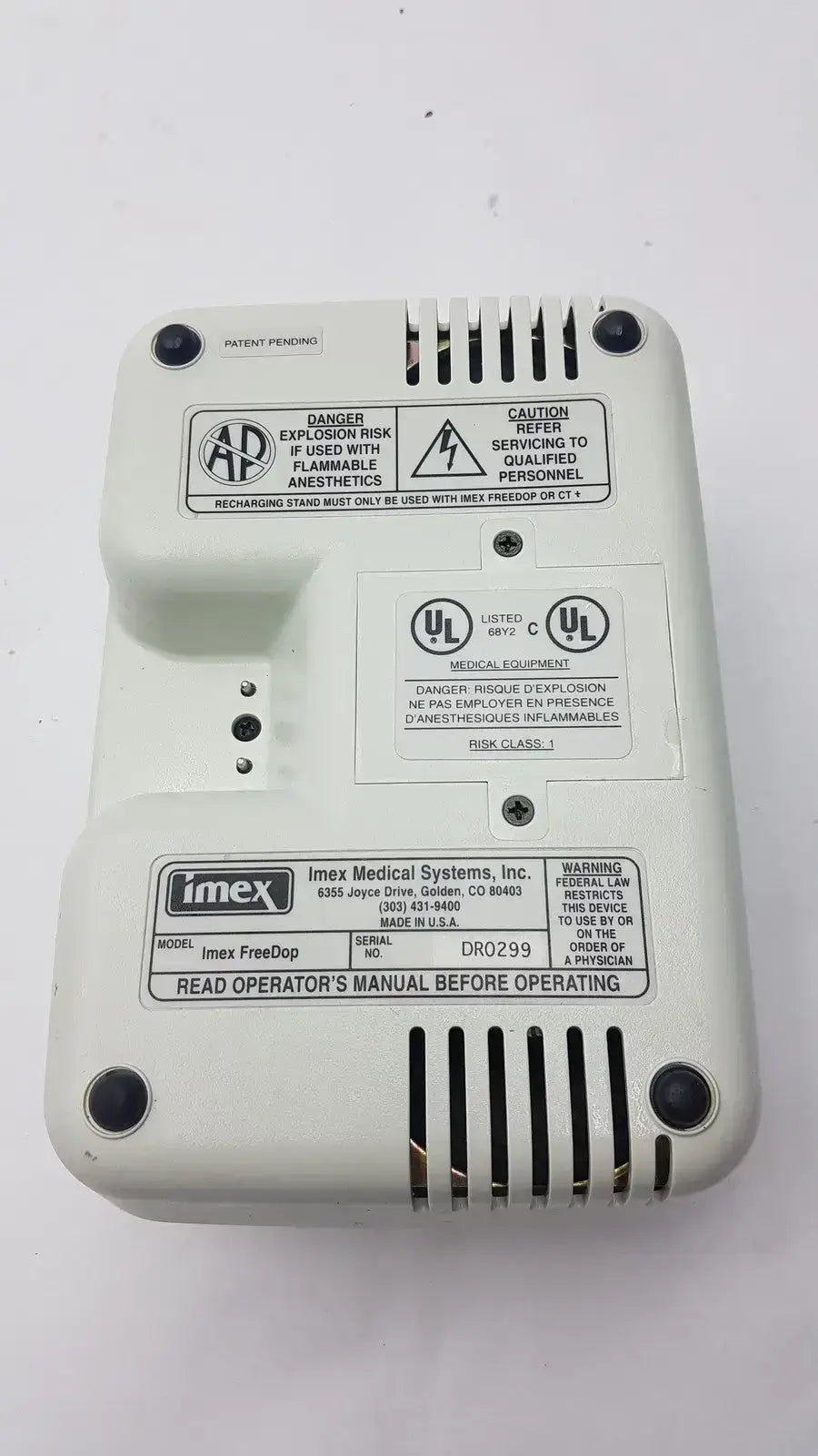 Nicolet Vascular Imex Fredop Ultrasound Dopler Vascular Doppler, as-is (for parts) product photo 6