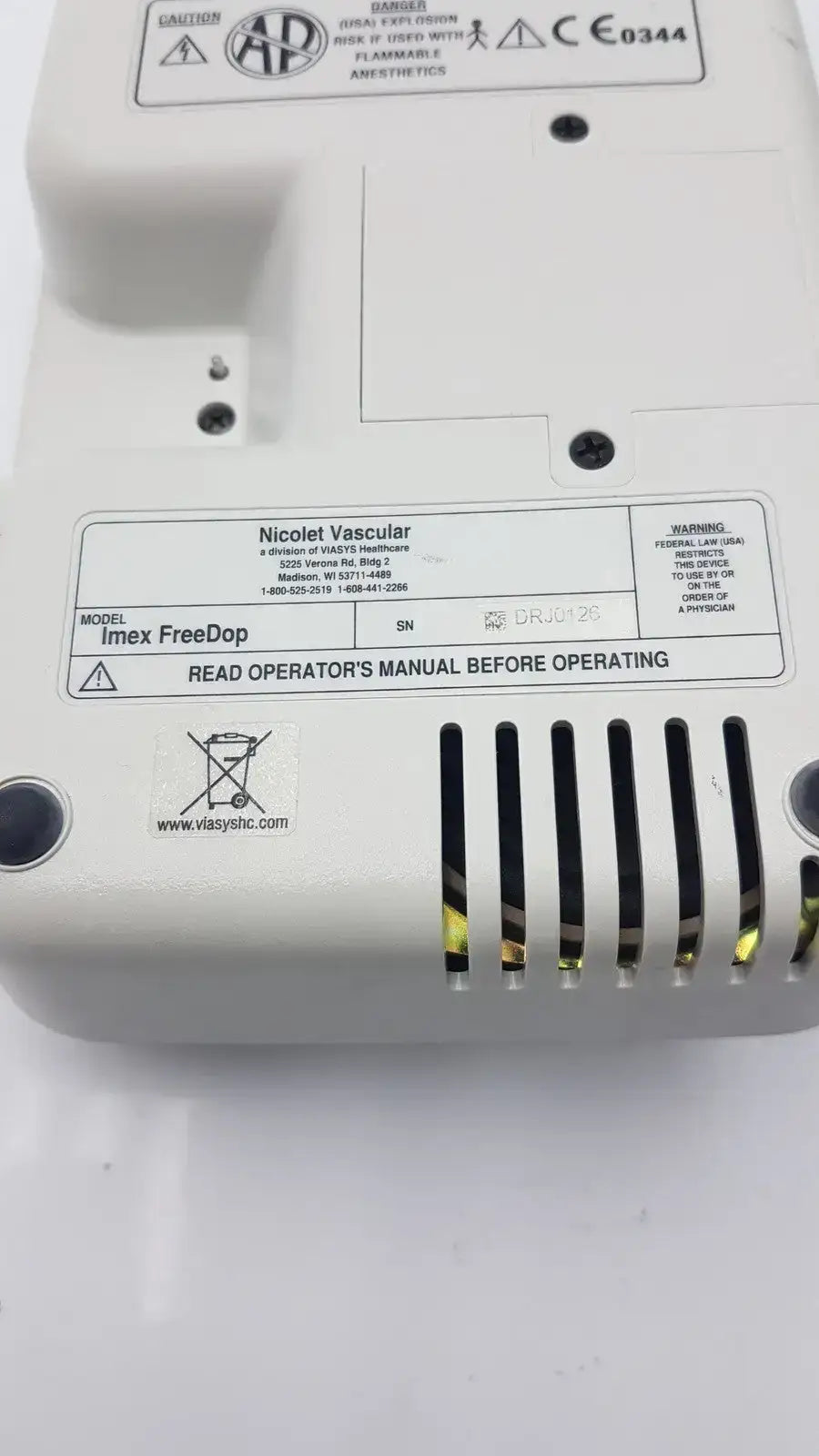 Nicolet Vascular Imex Freedop Ultrasound Dopllerr Doppler Ultrasound, second-hand product photo 8
