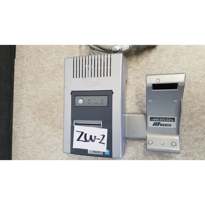 Silver and black midex zw-2 receipt printer with wall bracket for nidek ar-20st1 handheld autorefractor printer use