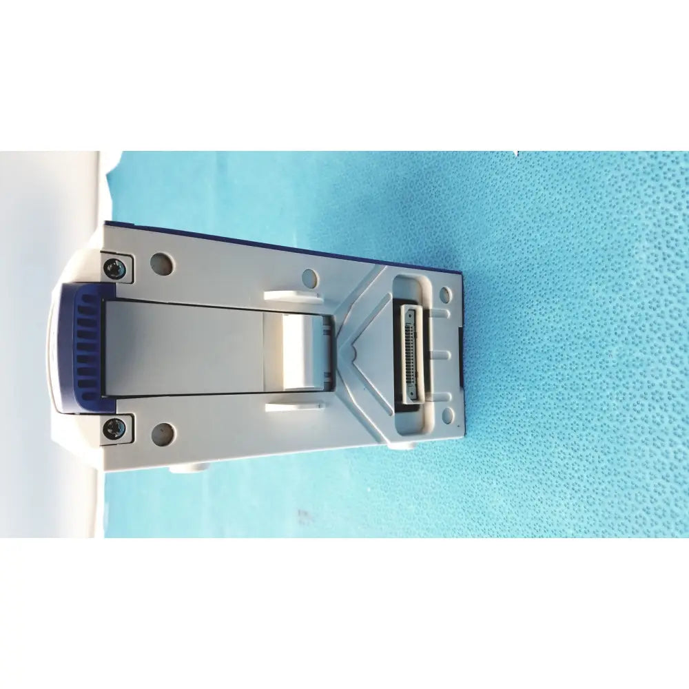 Gray and blue plastic nihon kohden ay-651p receipt printer with a visible paper feed slot for multi-parameter use