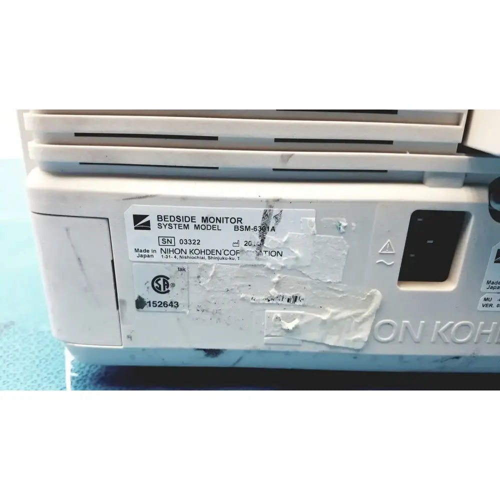 Nihon Kohden BSM-6301A Life Scope Bedside Patient Monitor Patient Monitor, second-hand product photo 6