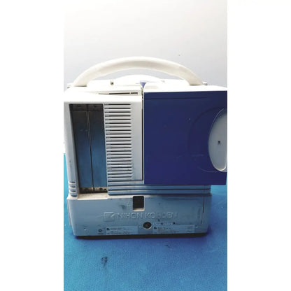 Nihon kohden bsm-6501a life scope bedside patient monitor with nikon koden portable radio white handle blue gray casing