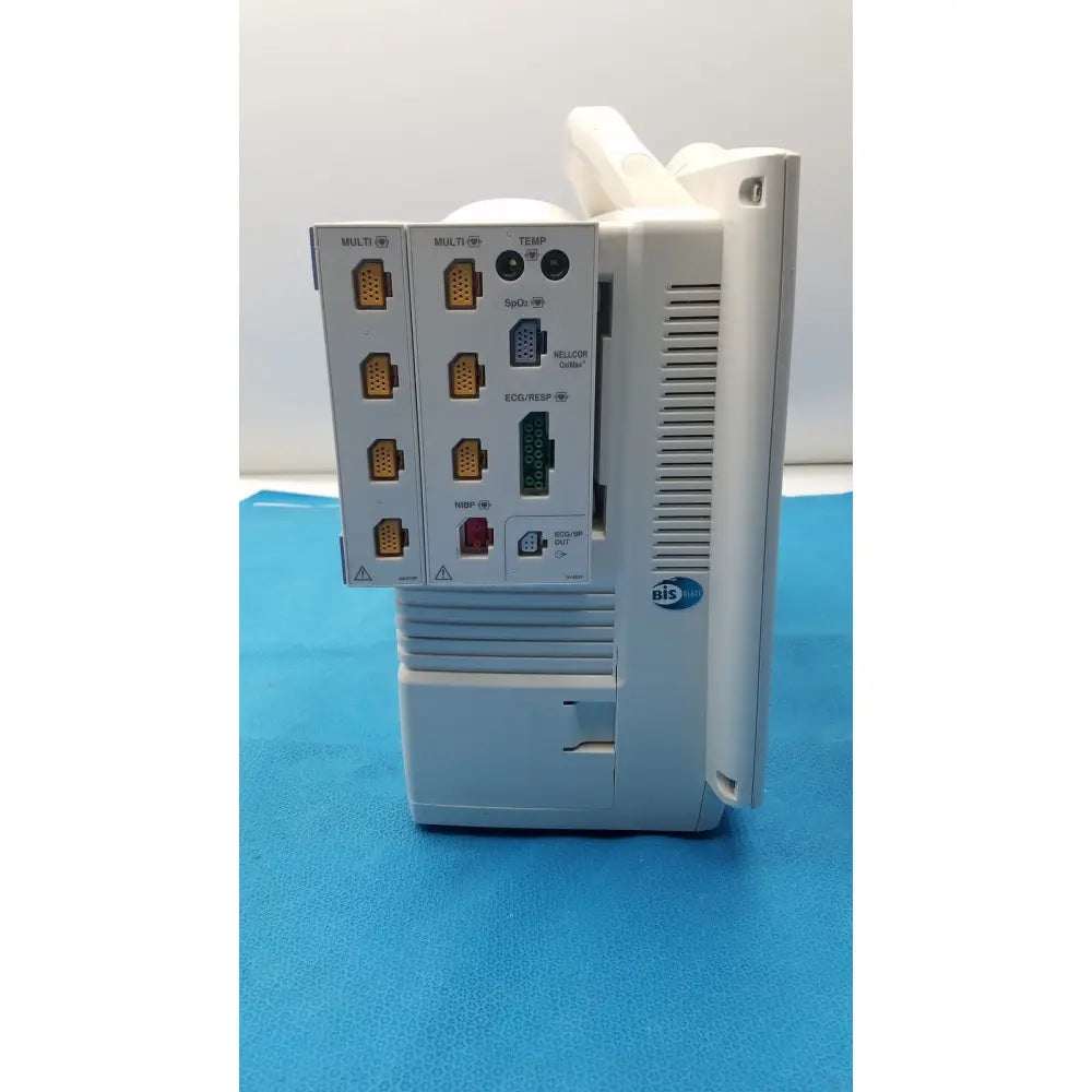 White bis medical lifescope bedside patient monitor with multiple input ports and ventilation slits by nihon kohden