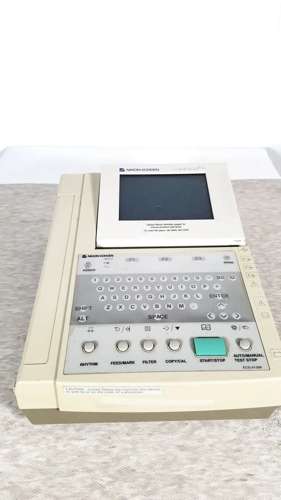 Nihon Kohden Cardiofax Q ECG-9130K ECG Machine ECG Machine, as-is (for parts) product photo 4
