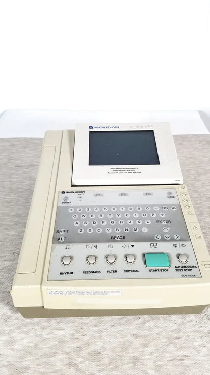 Nihon Kohden Cardiofax Q ECG-9130K ECG Machine ECG Machine, as-is (for parts) product photo 4