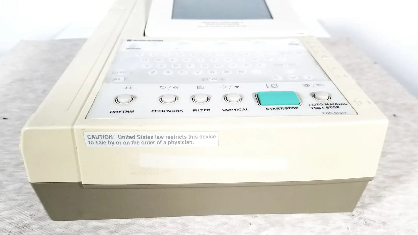 Nihon Kohden Cardiofax Q ECG-9130K ECG Machine ECG Machine, as-is (for parts) product photo 5