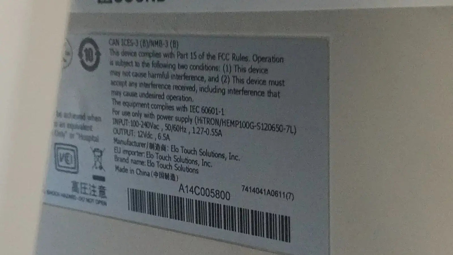 Nihon Kohden Elo Touchsystems ET2400L-8CJM-1-BG-NKD-G Touchscreen Monitor Touchscreen Monitor, as-is (for parts) product photo 11
