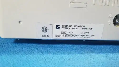Nihon Kohden Life Scope Bedside Patient Monitor BSM-6701A Bedside Patient Monitor, as-is (for parts) product photo 13