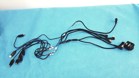 Nikon AS-15 Sync Terminal Hot Shoe Adapter w/ PC Sync Multiple Connectors Cable Hot Shoe Sync Adapter, as-is (for parts) product photo 1