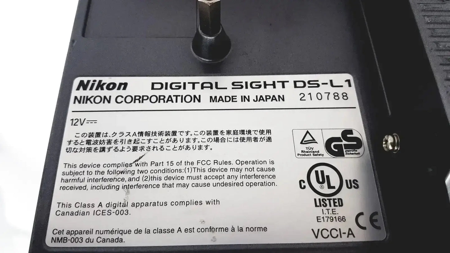 Nikon Digital Sight DS-L1 Microscope Camera Controller Microscope Camera Controller, as-is (for parts) product photo 4