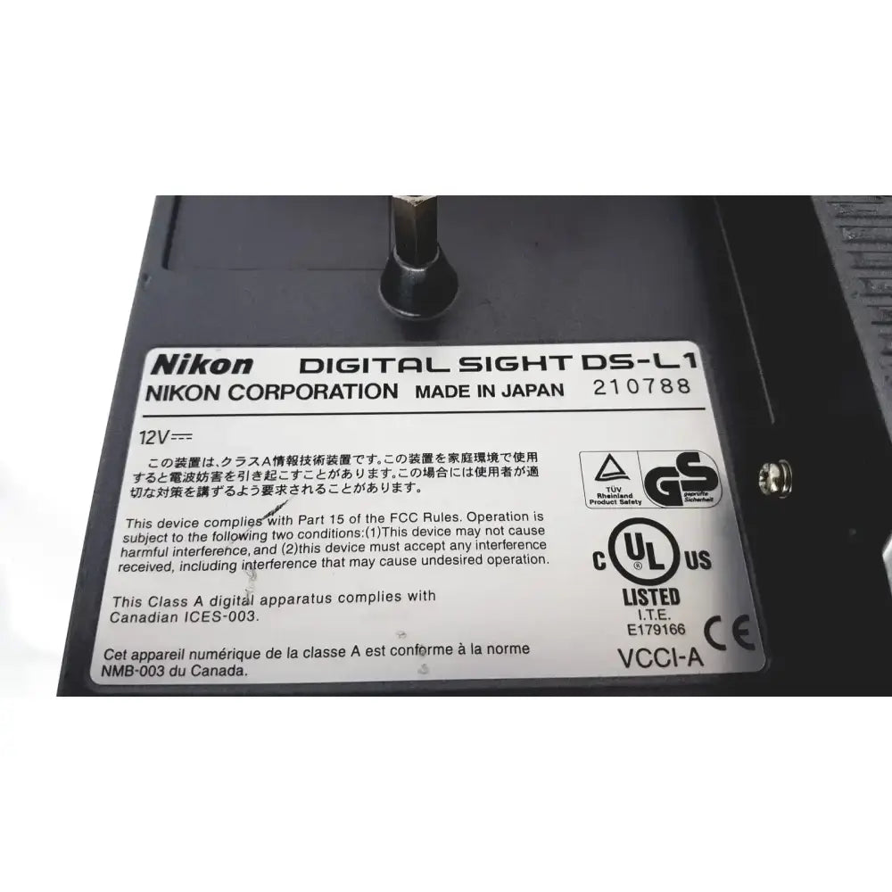Nikon Digital Sight DS-L1 Microscope Camera Controller Microscope Camera Controller, as-is (for parts) product photo 4