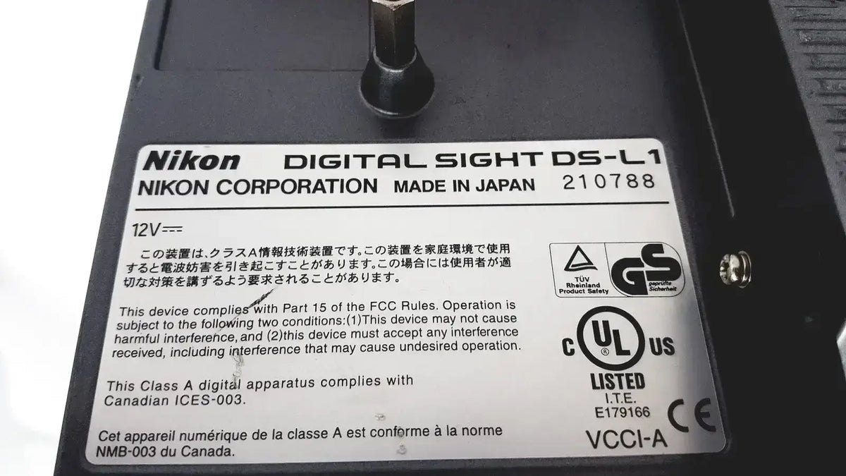 Nikon Digital Sight DS-L1 Microscope Camera Controller Microscope Camera Controller, as-is (for parts) product photo 4