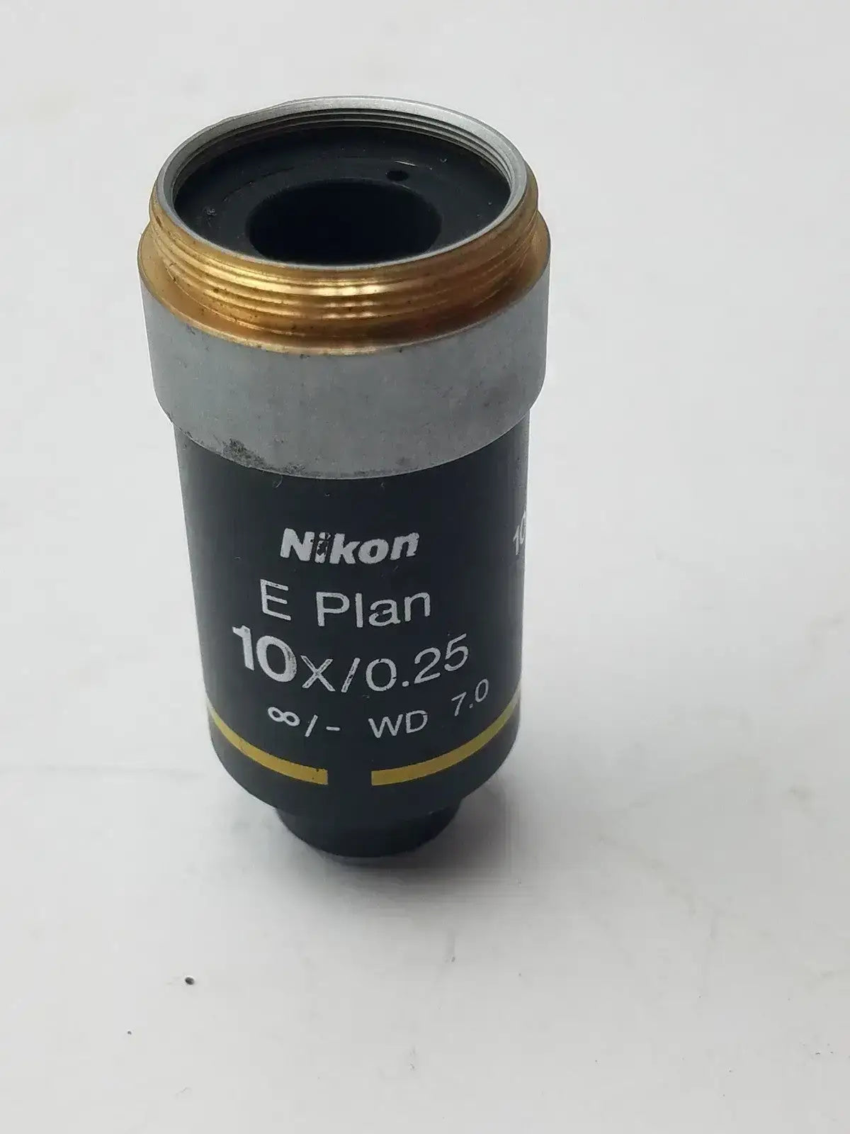 Nikon E Plan 10X/0.25 ♾/ - WD 7.0 Microscope Objective Microscope Objective, second-hand product photo 3