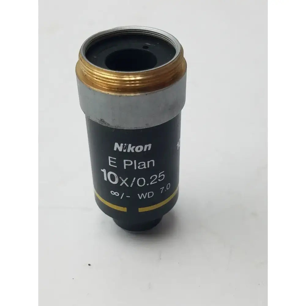 Nikon E Plan 10X/0.25 ♾/ - WD 7.0 Microscope Objective Microscope Objective, second-hand product photo 3