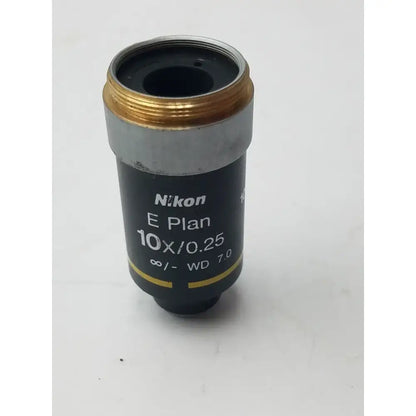 Nikon E Plan 10X/0.25 ♾/ - WD 7.0 Microscope Objective Microscope Objective, second-hand product photo 3