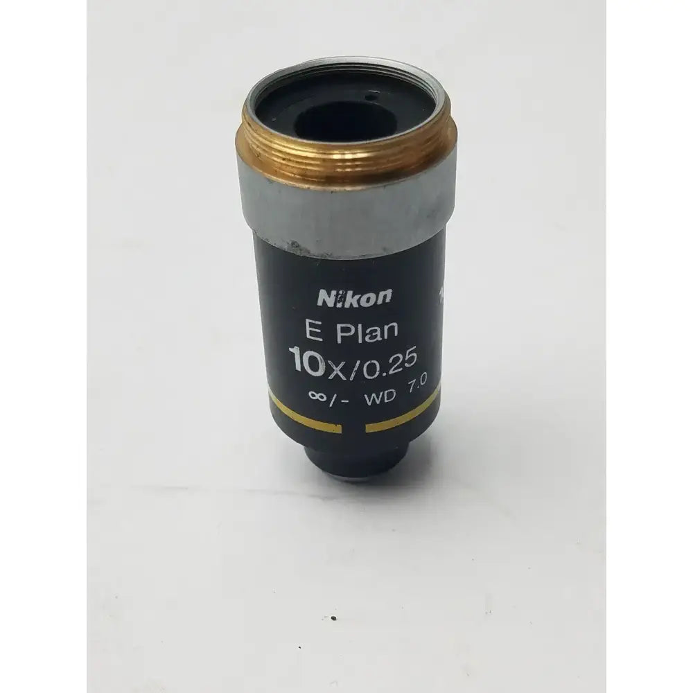 Nikon E Plan 10X/0.25 ♾/ - WD 7.0 Microscope Objective Microscope Objective, second-hand product photo 1