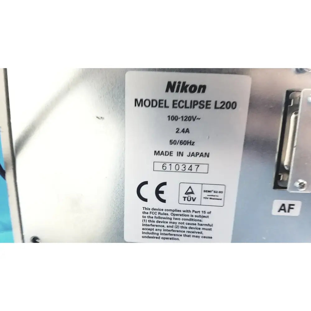 Nikon Eclipse L200 Wafer Inspection Microscope Microscope, second-hand product photo 19