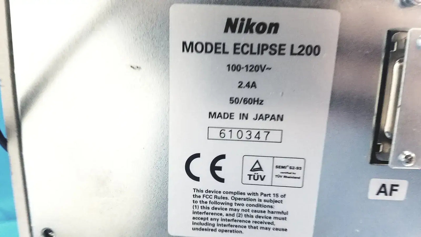 Nikon Eclipse L200 Wafer Inspection Microscope Microscope, second-hand product photo 19