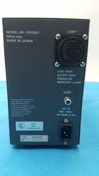 Nikon HB-10103AF Super High Pressure Mercury Lamp Power Supply Super High Pressure Mercury Lamp Power Supply, second-hand product photo 12