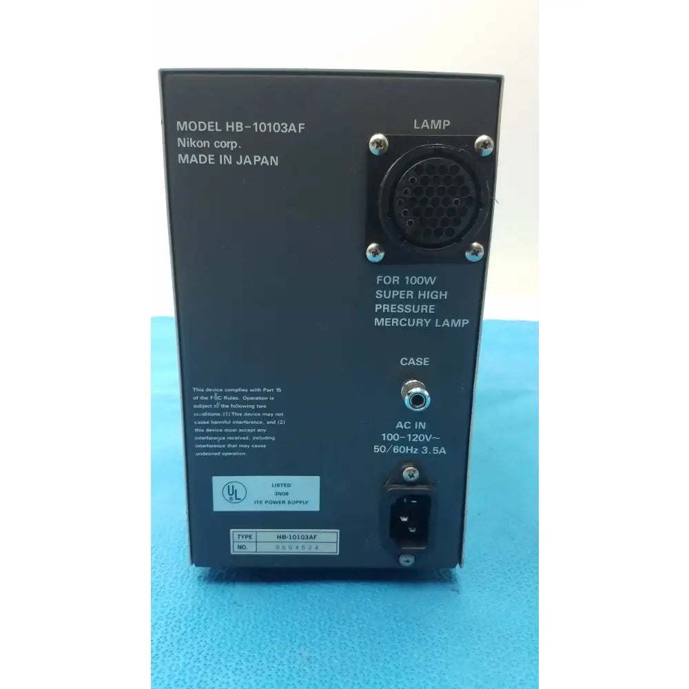 Nikon HB-10103AF Super High Pressure Mercury Lamp Power Supply Super High Pressure Mercury Lamp Power Supply, second-hand product photo 12