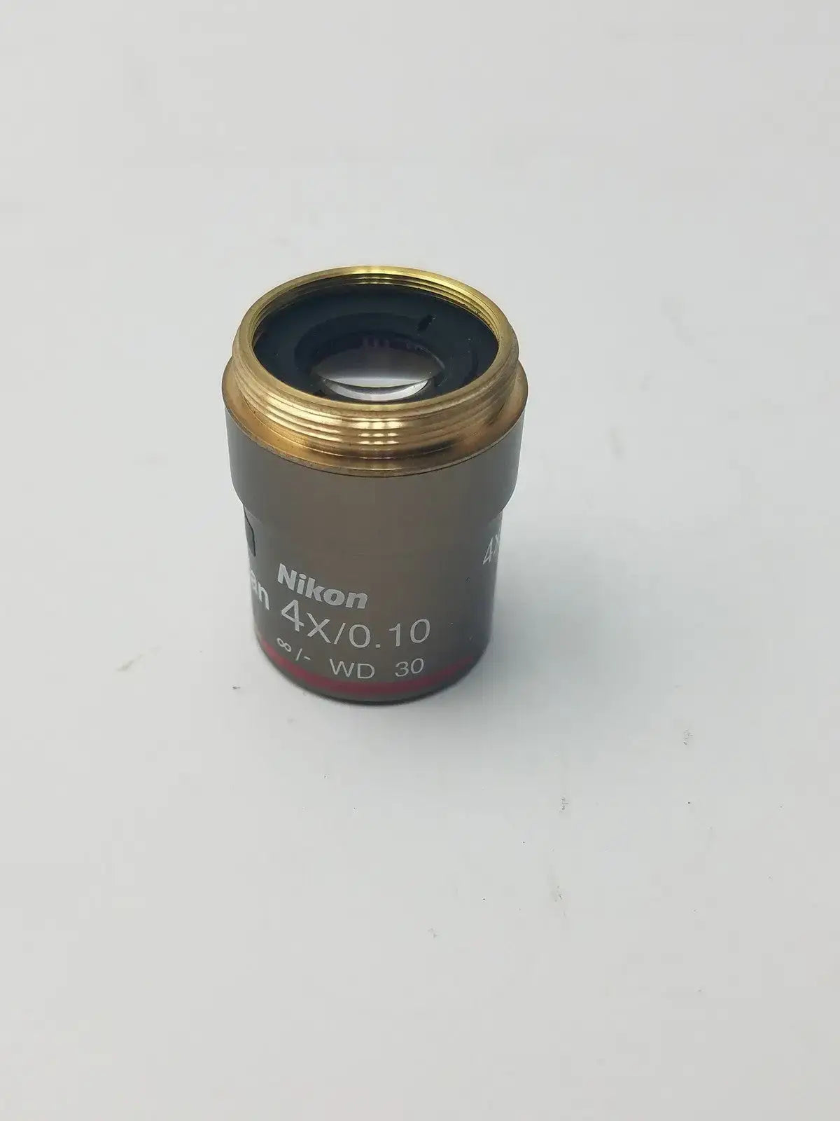Nikon Plan 4x/0.10 WD 30 Microscope Objective Lens Microscope Objective Lens, second-hand product photo 4