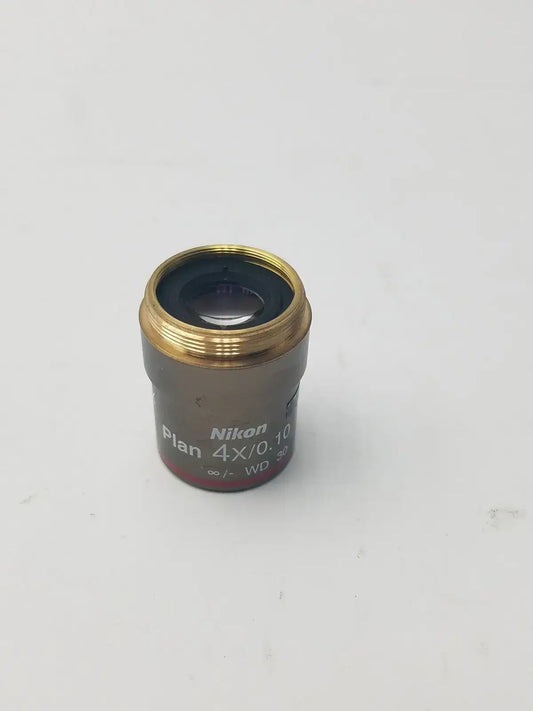 Nikon Plan 4x/0.10 WD 30 Microscope Objective Lens Microscope Objective Lens, second-hand product photo 1