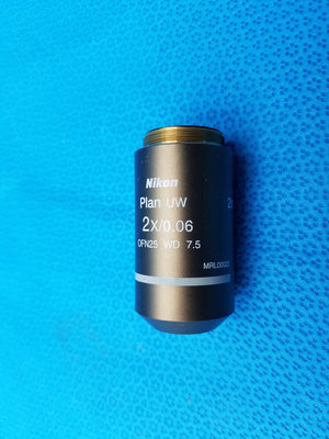 Nikon Plan UW 2x/0.06 OFN25 ∞/- WD 7.5 MRL00022 Microscope Objective